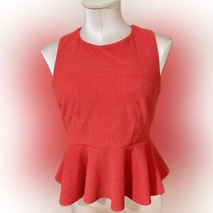 Dance & Marvel Red Peplum Camisole